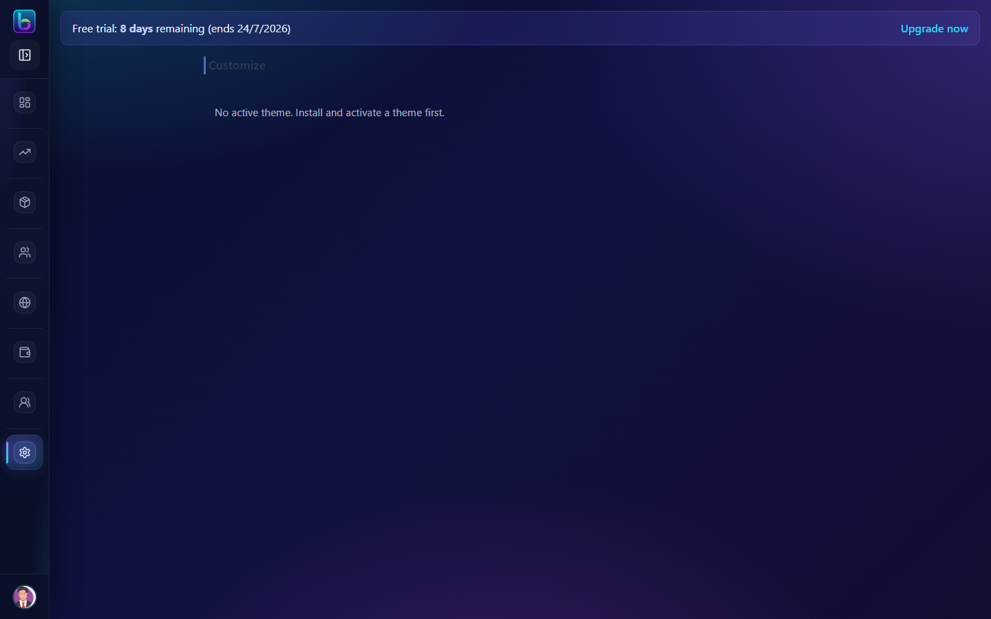 Appearance page