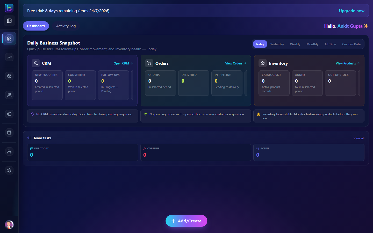 getting-started page