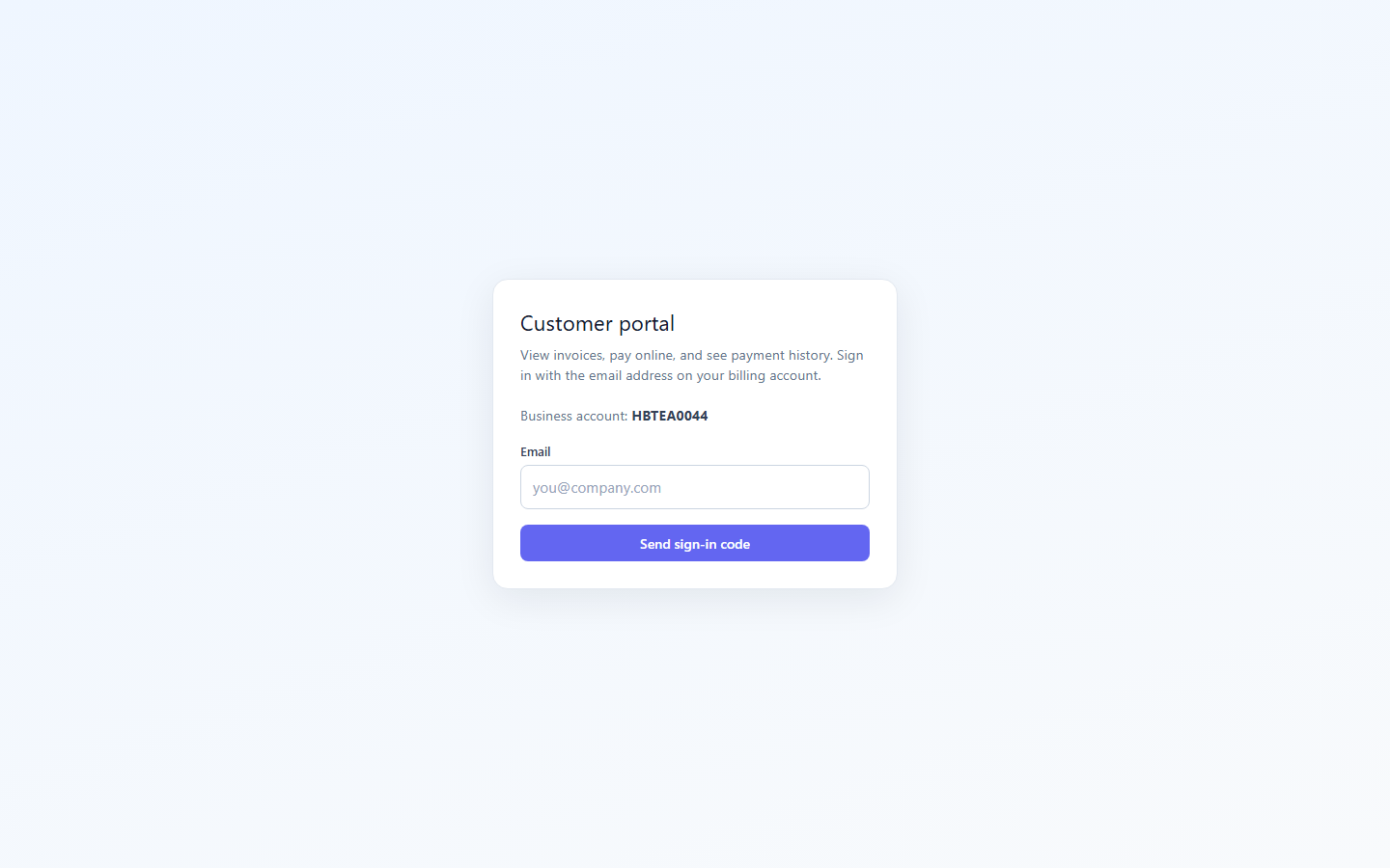 portal page