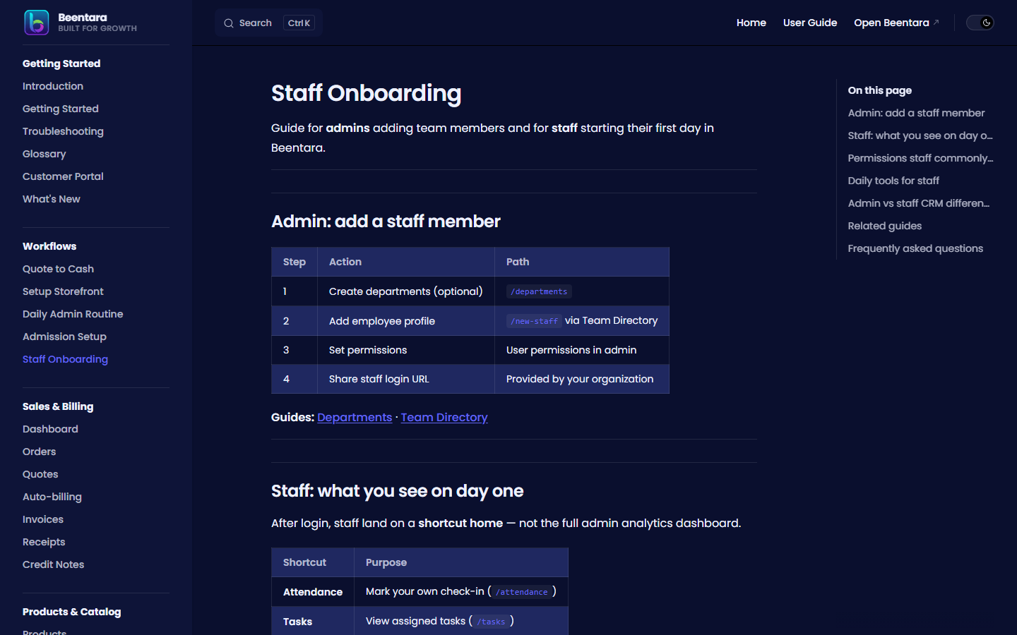 staff-onboarding page